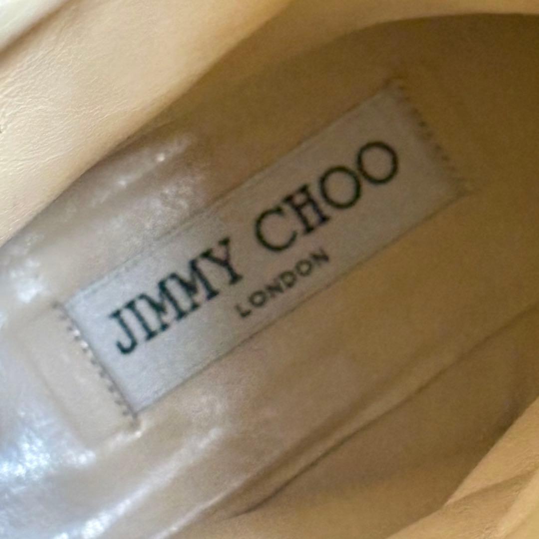 美品】ジミーチュウ ワックススエード サイドジッパー ロングブーツ