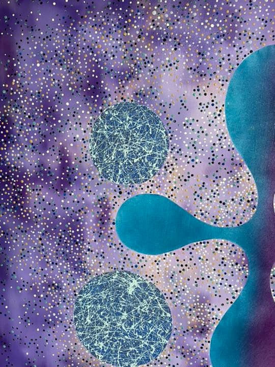 油絵 現代アート Deep Purple 作者 あんどうまさひろ 油彩画