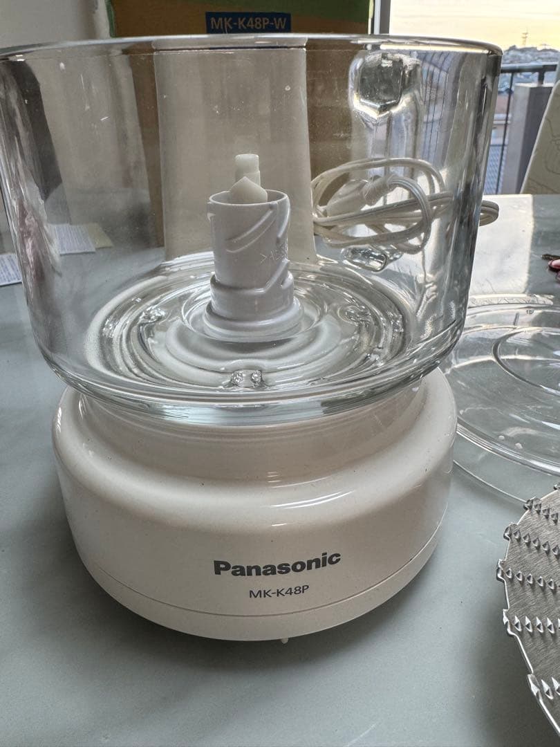 Panasonic MK-K48P -Wフードプロセッサー - メルカリ