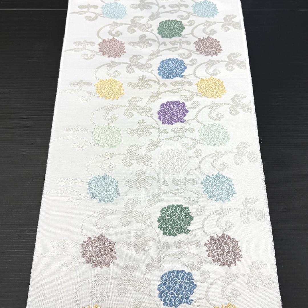 訳あり 名古屋帯 西陣織 花唐草 お仕立て込み - メルカリ