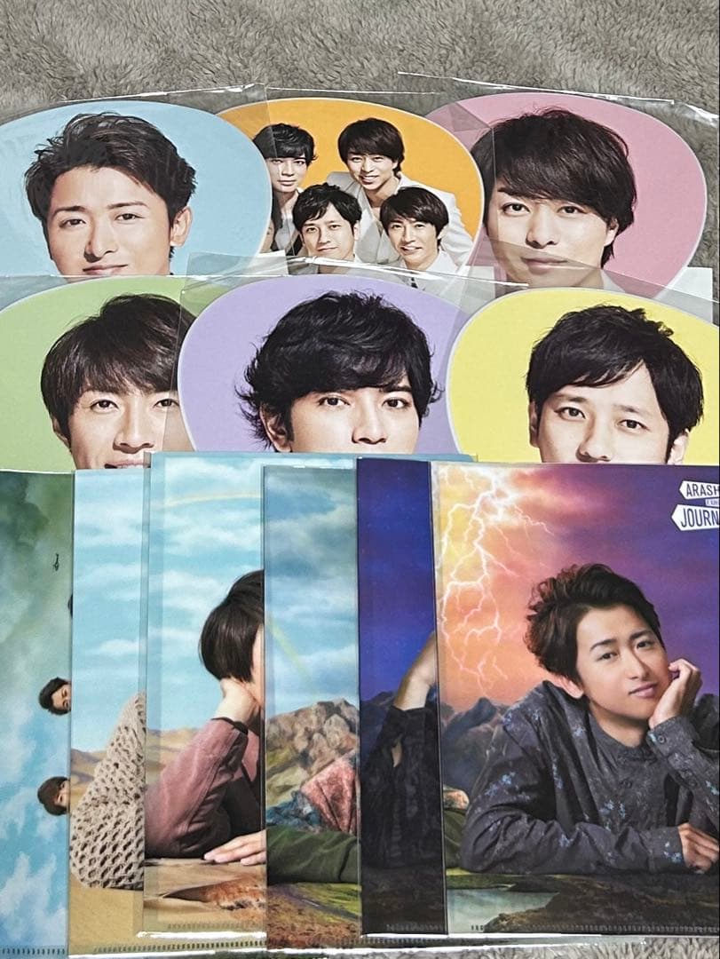 嵐展覧会クリアファイル 5×20ミニうちわ - メルカリ