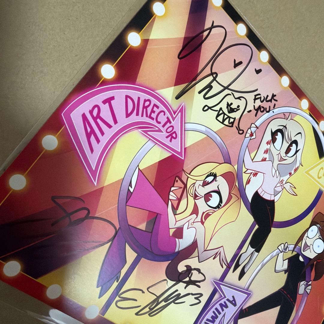 わ*ど様 ハズビンホテル ヘルヴァボス 作者 直筆サイン ポスター