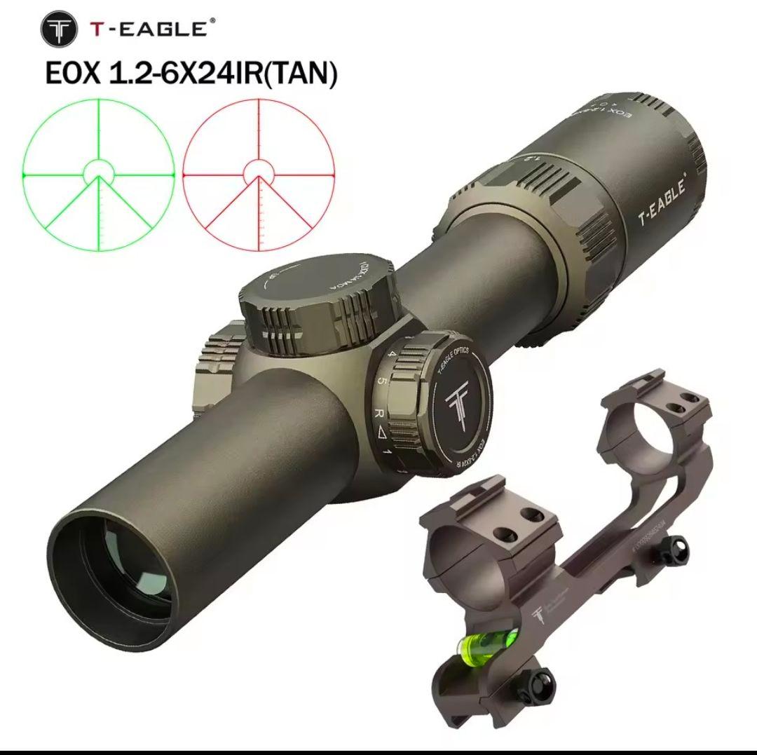 T-EAGLE EOX1.2-6X24IR 光学スコープ、レッド/グリーンイルミ - メルカリ