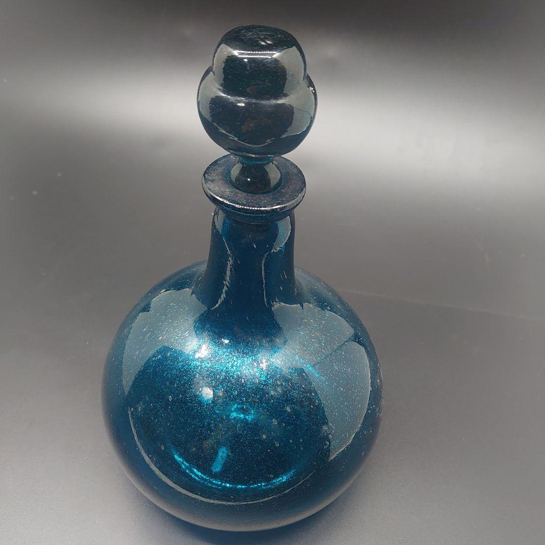 大型サイズ倉敷ガラス】小谷眞三作 吹きガラス 胴丸酒瓶 - メルカリ