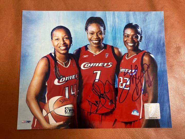 WNBA Sheryl Swoopes & Tina Thompson サイン Shooting Stars: Former WNBA standouts Tina Thompson, Cynthia