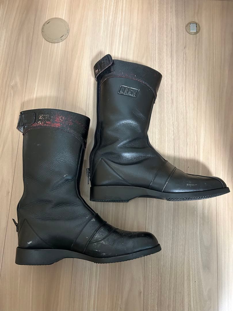 DUSHレーシング　26.0cm 本革　特攻ブーツ　当時物　トーヨコ　クシタニ