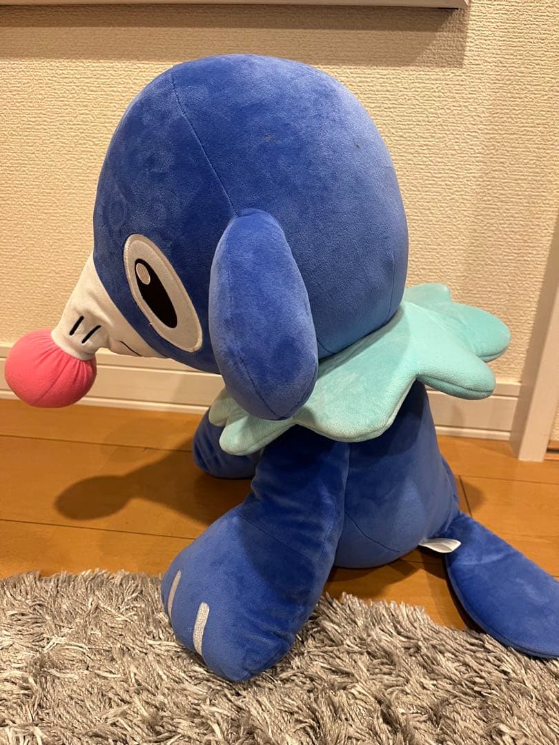 等身大ニャビー 、等身大アシマリ、おまけのモクローぬいぐるみ3点