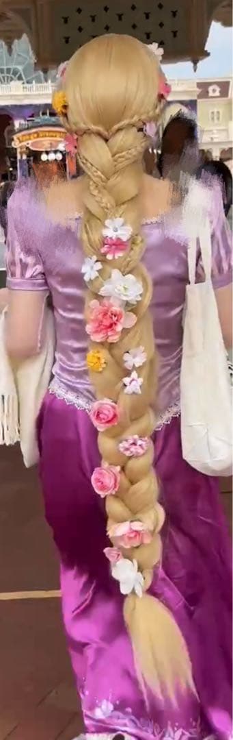 ラプンツェル コスプレ 仮装 衣装 ウィッグ Dハロ - メルカリ