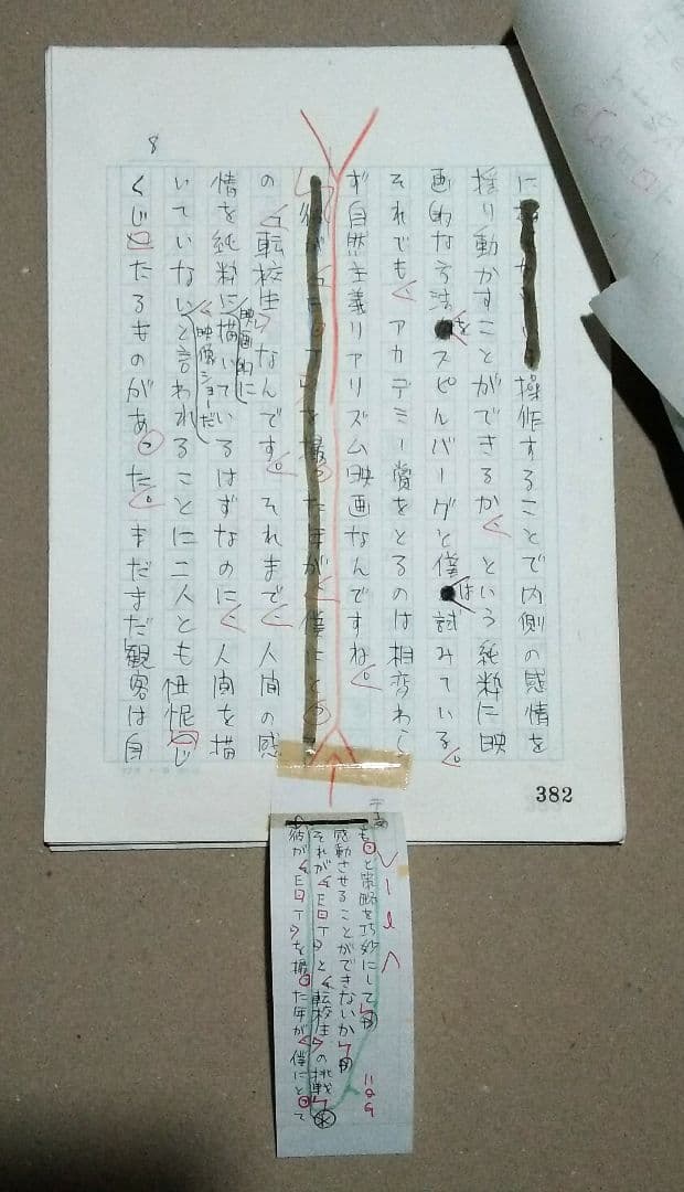 大林宣彦監督『僕らはアウ\"ァンギャルド』シネアスト⑩自筆原稿(200字40枚)