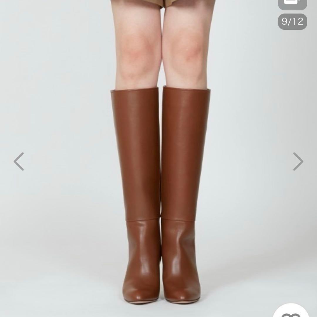 ブーツ METRO 8.0cm ロングブーツ FRIAR BROWN レディース