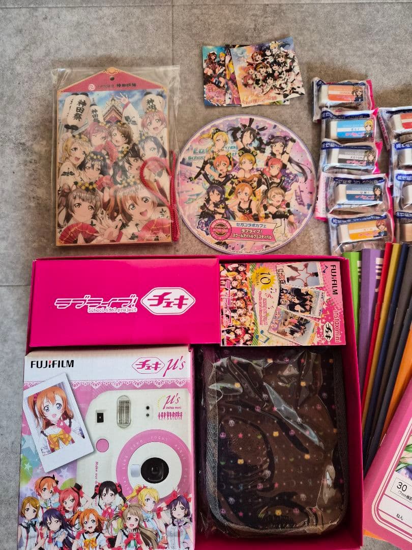 超希少】ラブライブ！ μ's 限定チェキ ＆ 神田明神絵馬 ＆ 文具セット