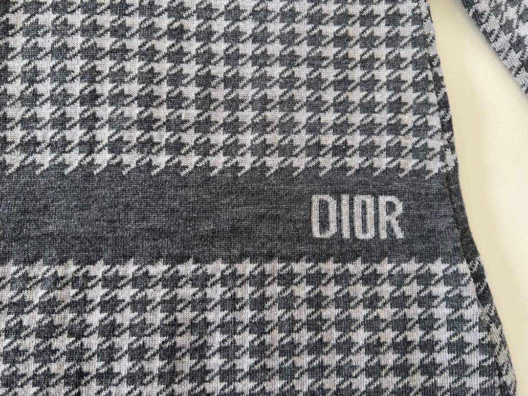 ベビーディオール ニット ワンピース 千鳥柄 12m babydior - メルカリ