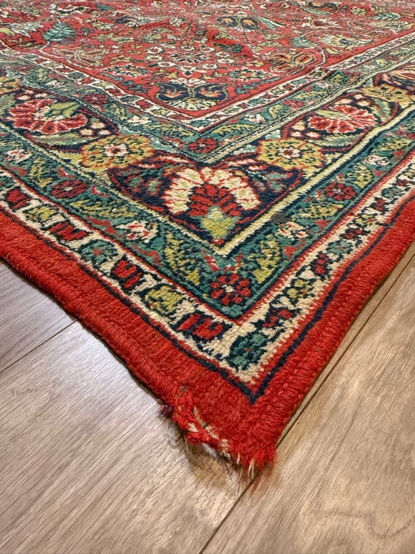 ロシア製】ヴィンテージラグ(約194×281cm)ウズベキスタン蚤の市で購入