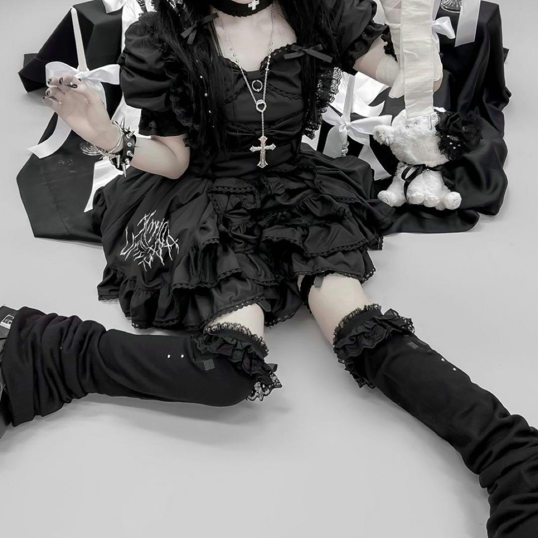 DimMoire ディムモアール AVENCHUMU レッグウォーマー ブラック - メルカリ