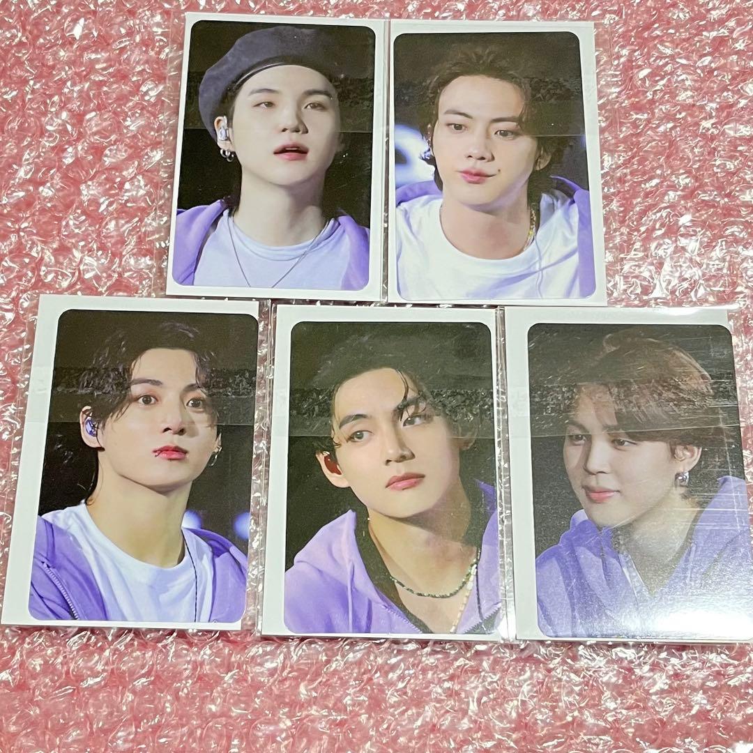 BTS 入場者特典 フォトカード★グク テテ ジミン ジン シュガ 5枚セット JIMINグッズ ギフトボックス フォトカード MUSE テープ セット BTS
