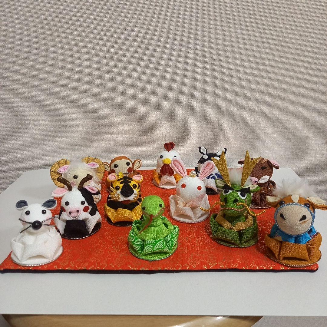 つまみ細工 お正月 十二支 ちりめん細工 - メルカリ