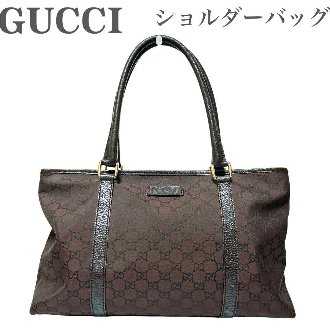 GUCCI GGキャンバス ショルダーバッグ ロゴ 総柄 美品 GUCCI（グッチ） 【美品】GUCCI ショルダーバッグ シグネチャー GG