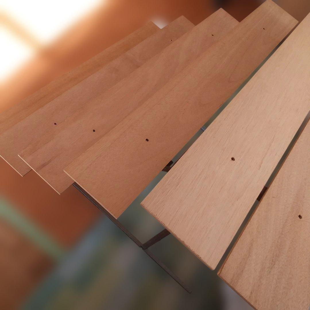 ひな段 御雛段 ひな壇 5段35号 昭和 レトロ スチール 木製板