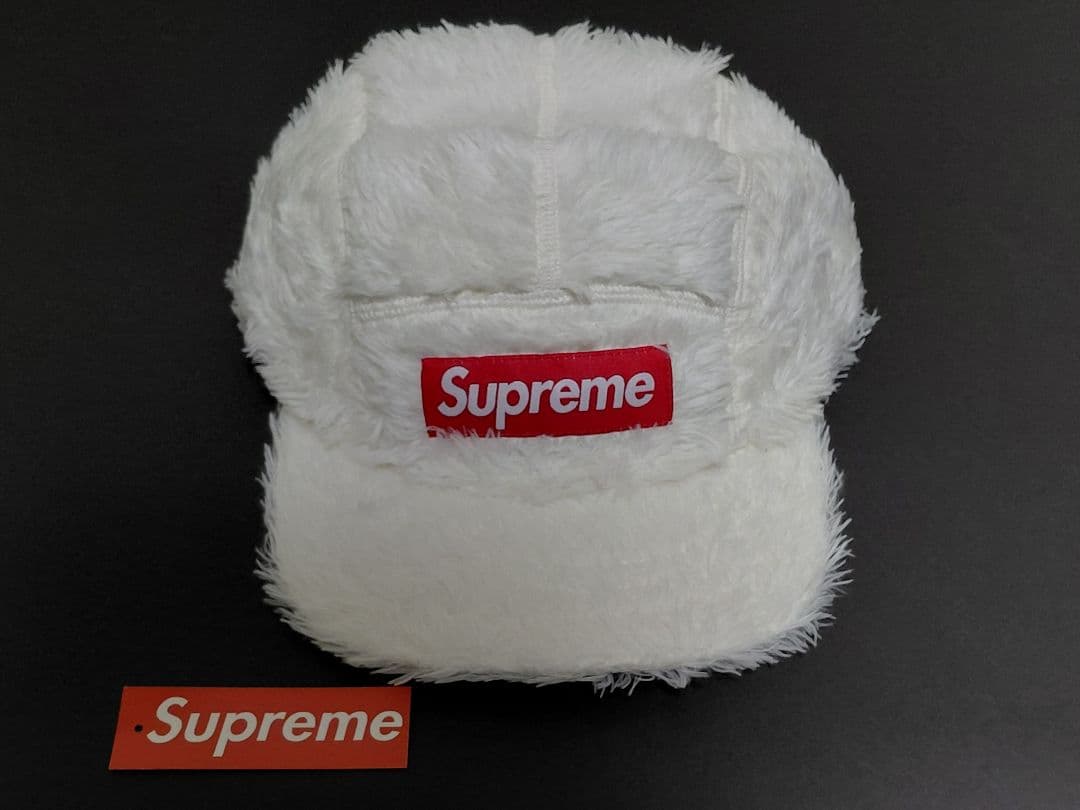 【新品・未着】Supreme Faux Fur Camp Cap \"White\"