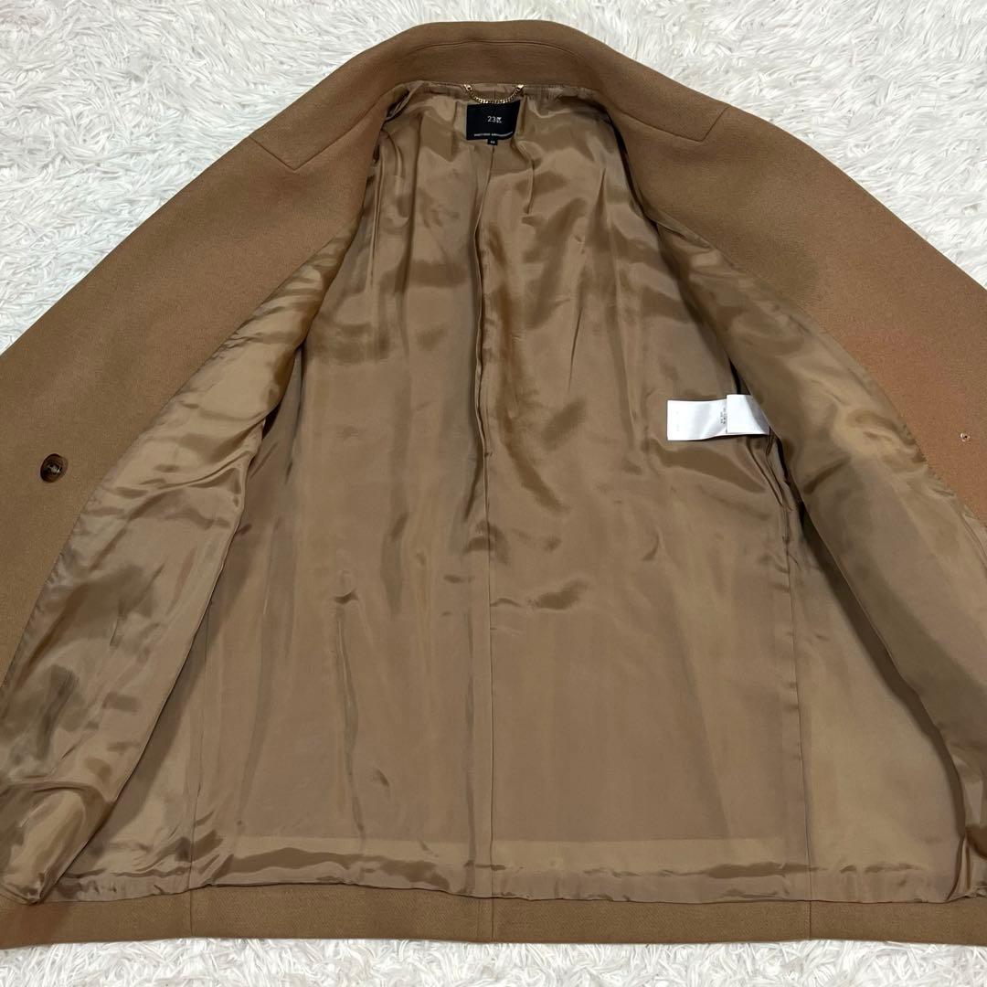 未使用品✨23区 ソフトメルトン ピーコート キャメル 大きいサイズ3XL