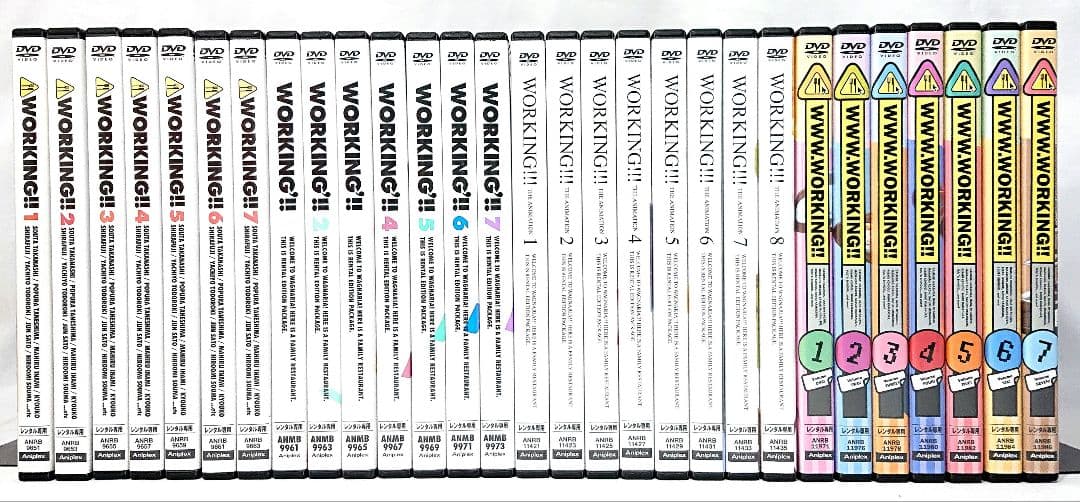 ケース無し//WORKING/ワーキング【1期～4期】DVD 全29巻セット Amazon.co.jp: 特典完備 WORKING 1期～4期 完全生産限定版 全巻フル