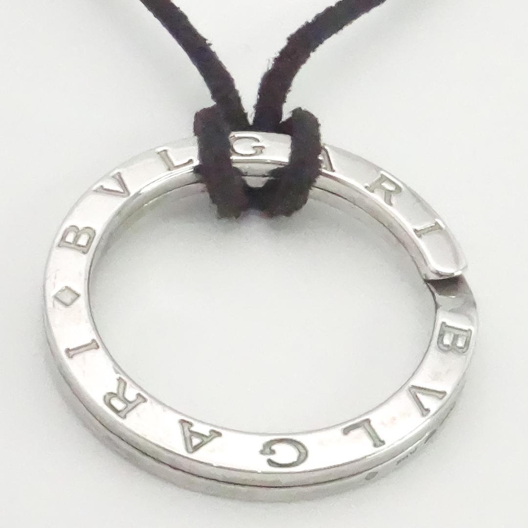 箱・革紐付き】BVLGARI ブルガリ キーリング ネックレス シルバー925