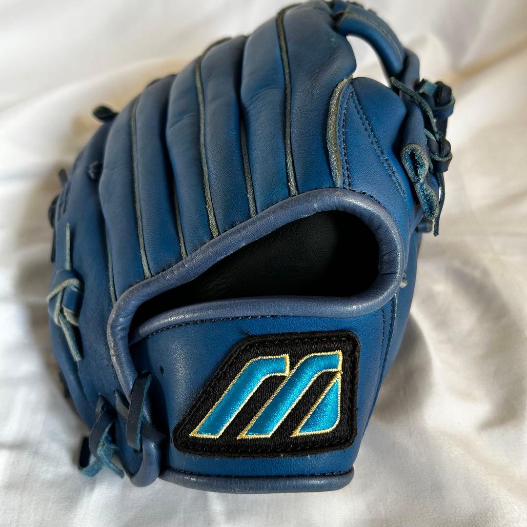 希少】ミズノ ビューリーグ 軟式グローブ ブルー 青 オールラウンド M
