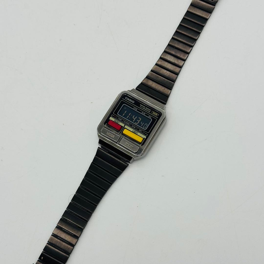 CASIO A120WE チープカシオ ガンメタリック【反転液晶】 - メルカリ