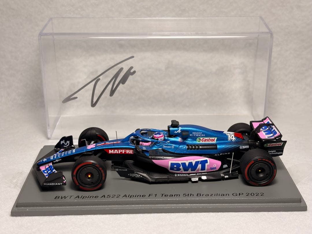 アルピーヌ Alpine A552 アロンソ ブラジルGP 5位 直筆サイン入 - メルカリ