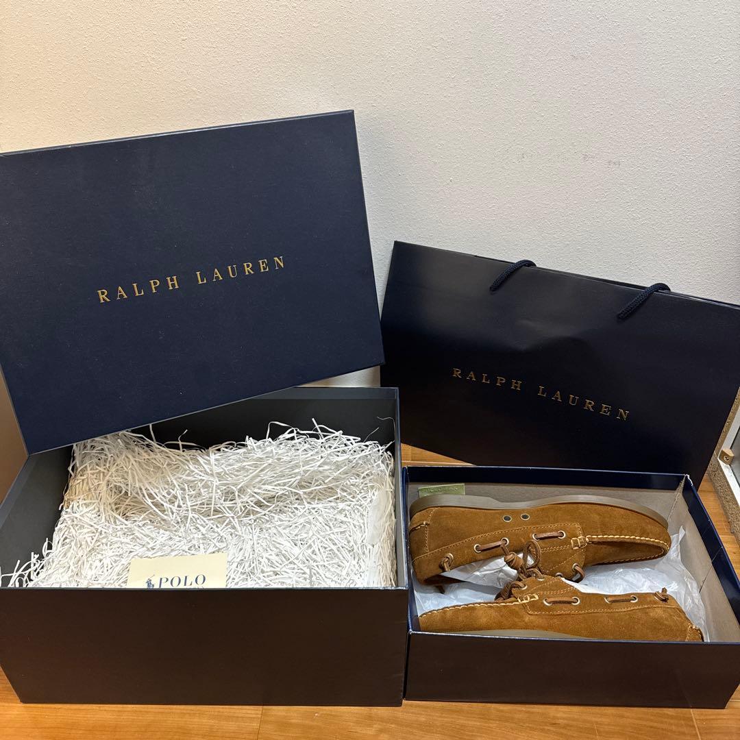 Ralph Lauren Polo ブラウンモカシン POLO RALPH LAUREN - ポロラルフローレン モカシン ブラウン 9 未使用