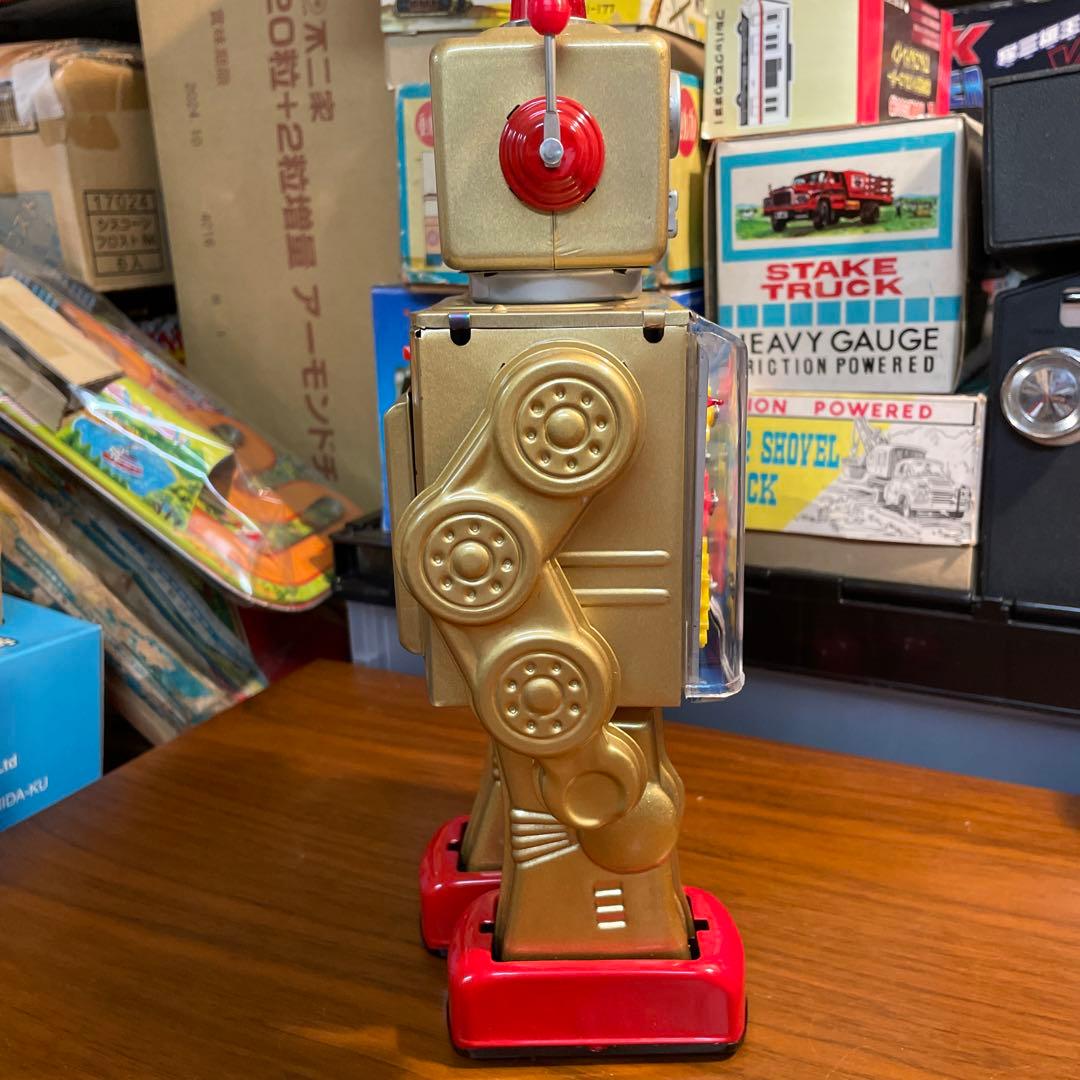 新品保管品メタル社ギアロボ未使用シルバー&ゴールド（A社無在庫転売