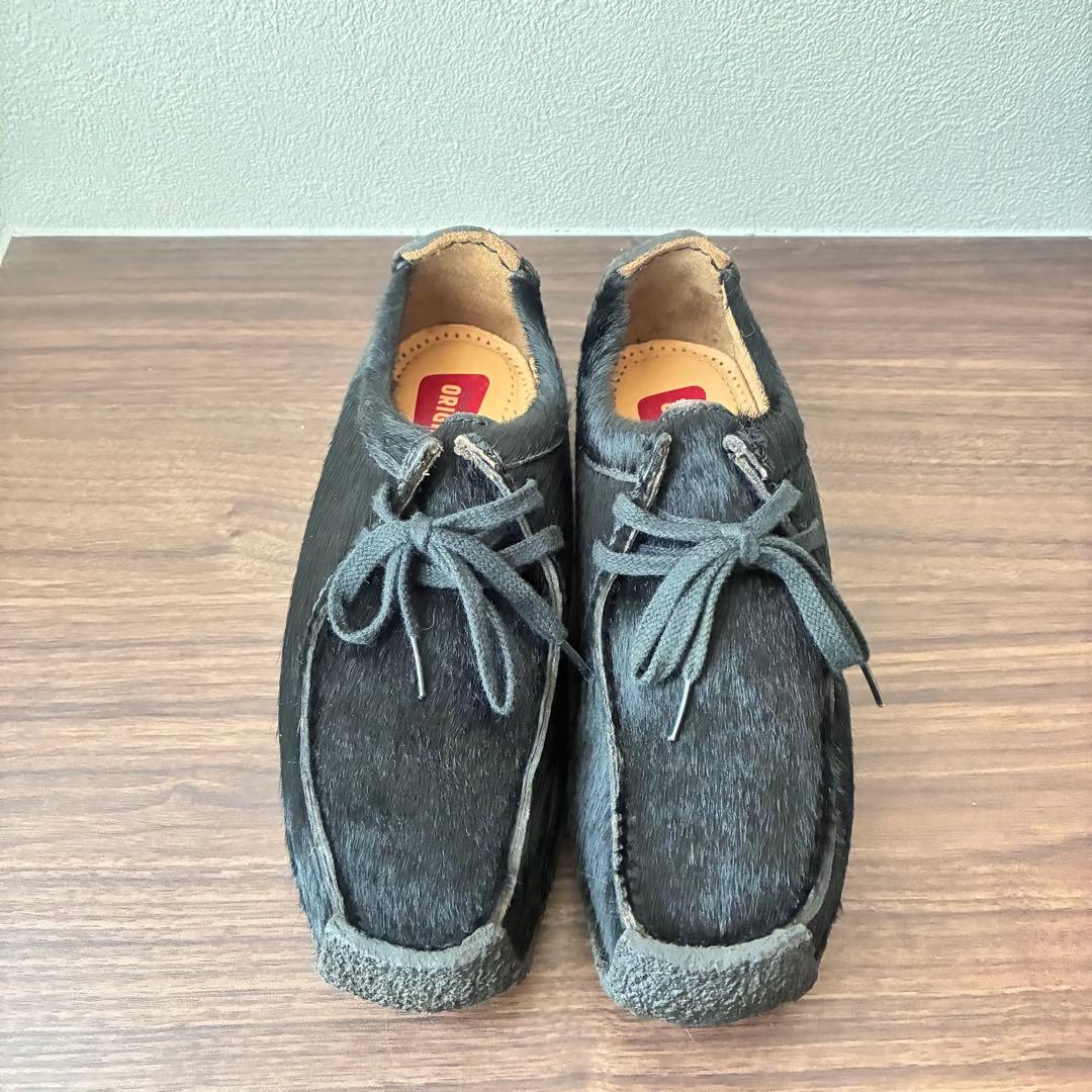 希少✨美品✨Clarks Originals ナタリー ハラコ 黒 23.5cm