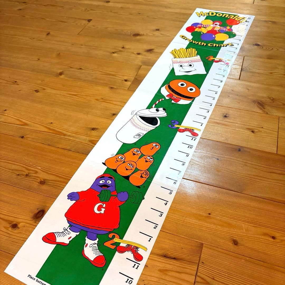 レア！ マクドナルド キャラクター 身長計 ポスター グリマス ハッピー