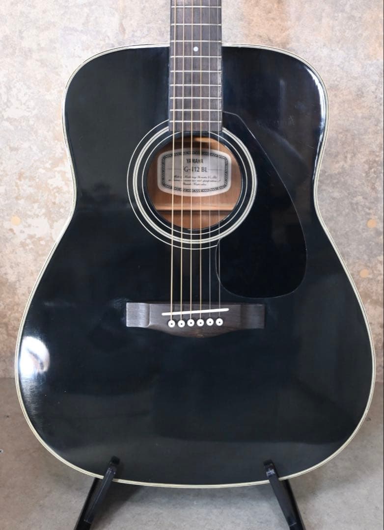 整備・清掃・弦交換済】YAMAHA FG-412 BL アコギ ブラック 黒