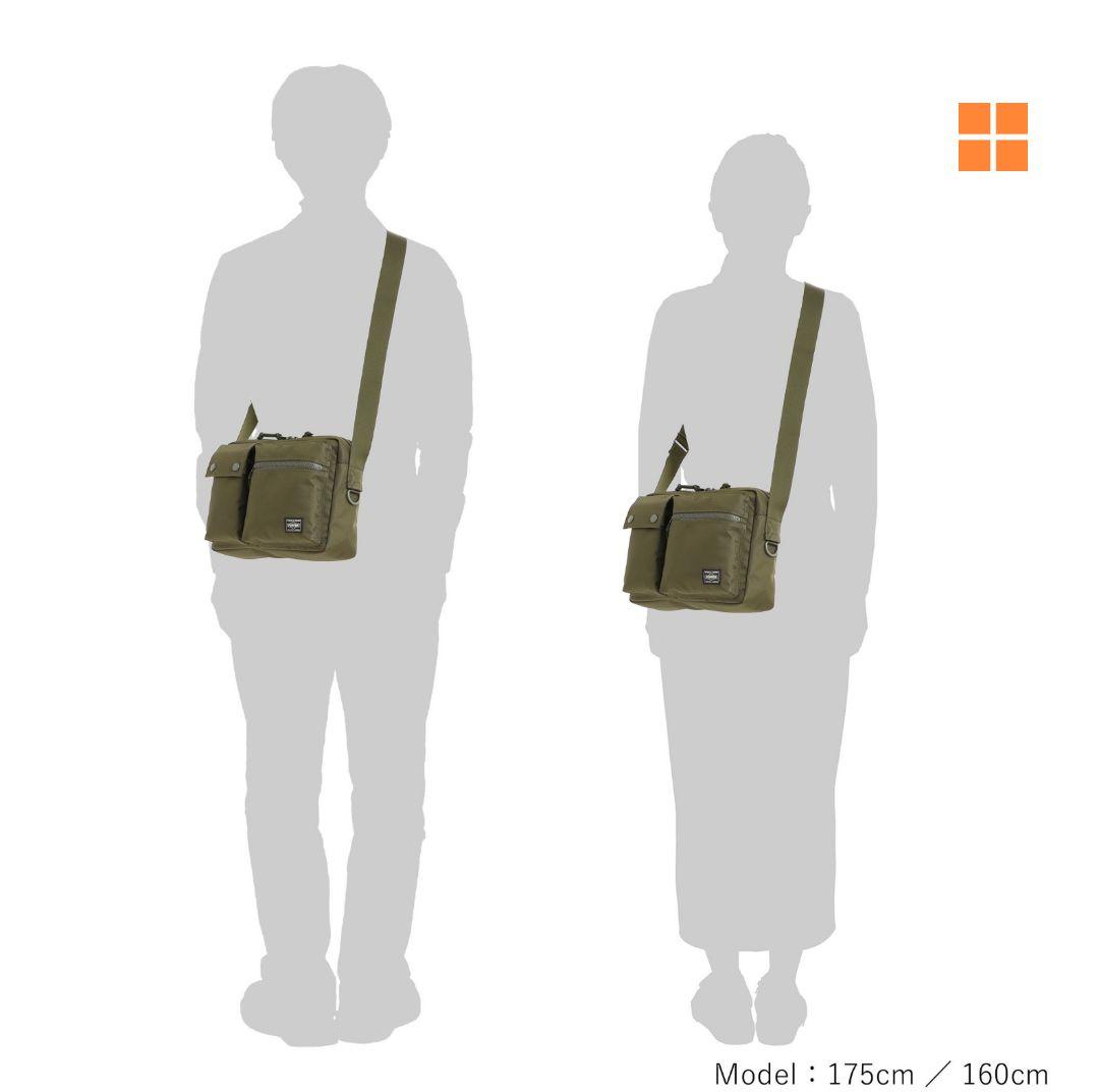 極美品】ポーター ユニット ショルダーバッグ グリーン オリーブ