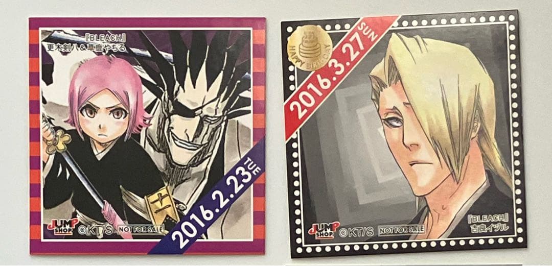 BLEACH 365日ステッカー 更木剣八 草鹿やちる 吉良イヅル イタミ有】BLEACH 更木剣八＆草鹿やちる 365日ステッカー | K-BOOKS