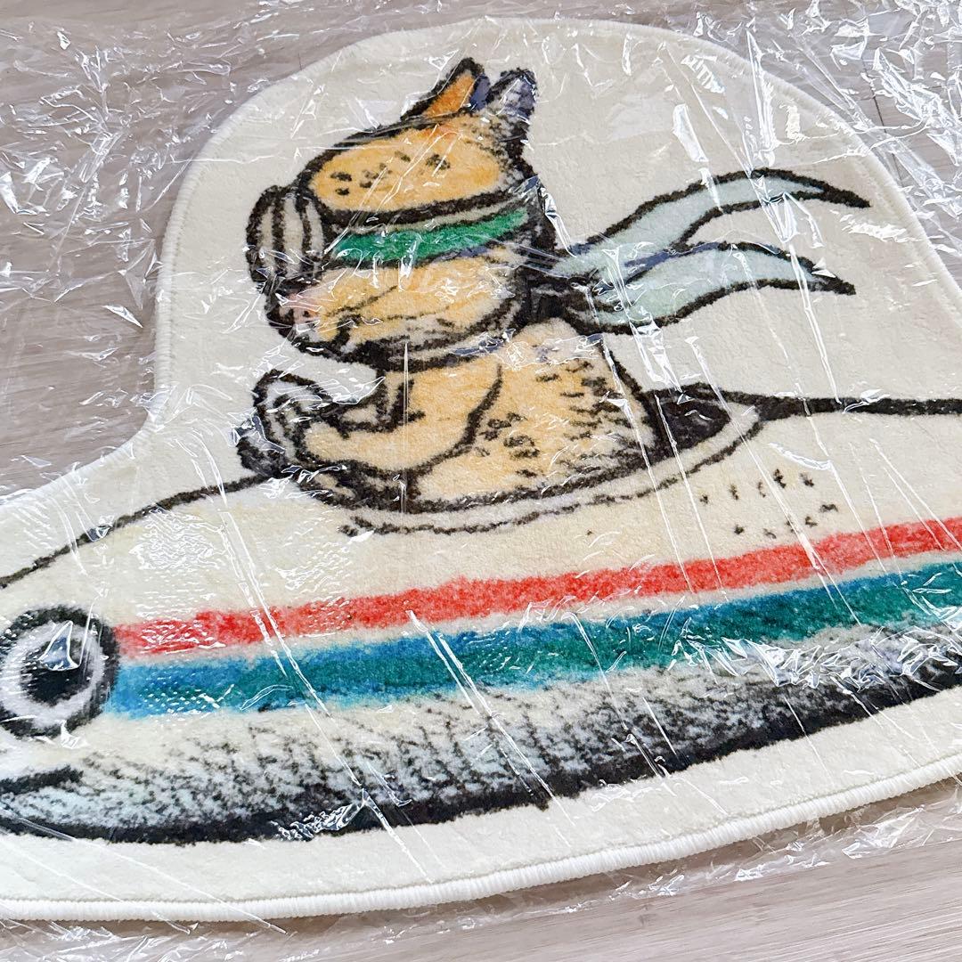 新品 ヒグチユウコ ラグマット にぼし号 玄関マット ニボシ ボリス雑貨