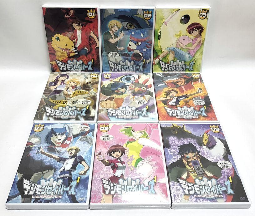 わずかな変色有り、①③巻以外未開封♪　デジモンセイバー　17巻セット　DVD