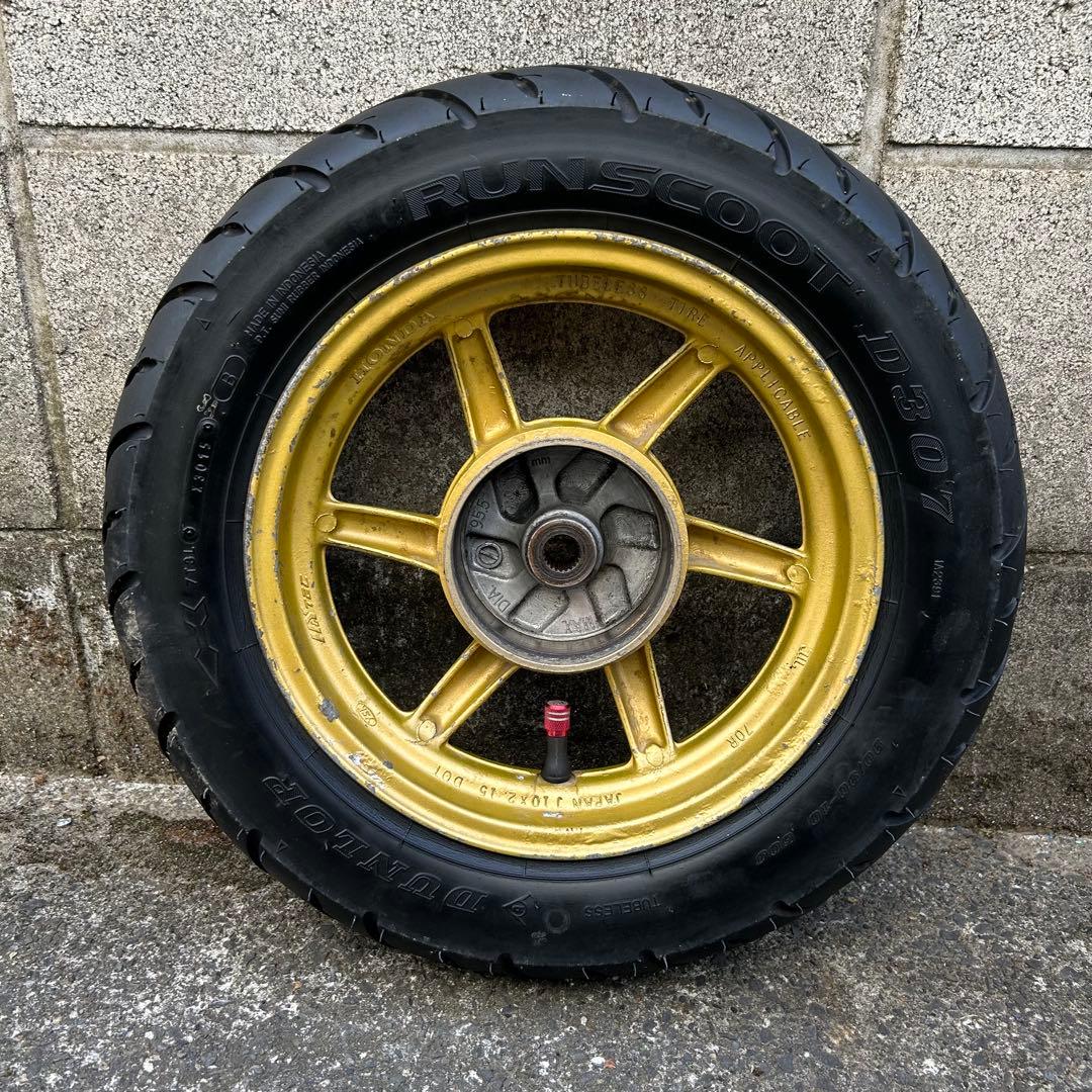 AF35 ライブディオ ZX Fフォーク ブレーキ ステム 金ホイール セット