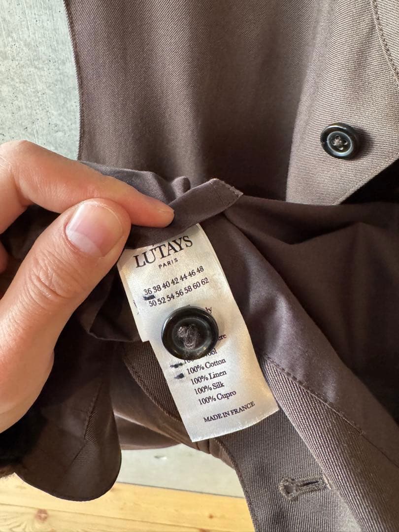 LUTAYS リュテス VALMONT VEST ウールベスト 茶 50 未使用 - メルカリ