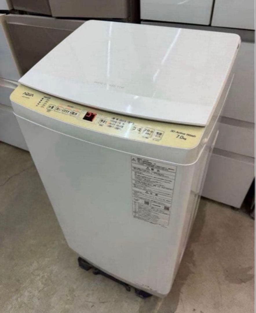 高年式】 2023年式 7kg AQUA 洗濯機 AQW-S7E2 - メルカリ