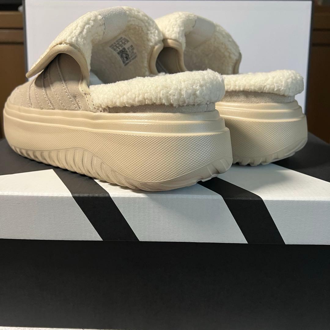 adidas アディダス 24.5cm ボア付き サンダル ミュール