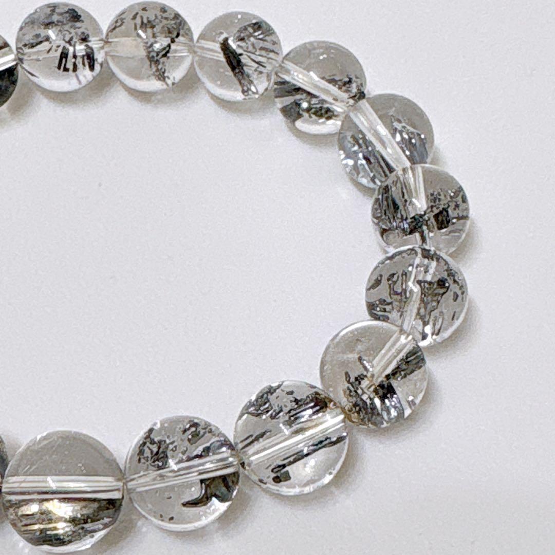 手磨き】全超透明スティブナイトインクォーツ 10mmブレスレット全粒