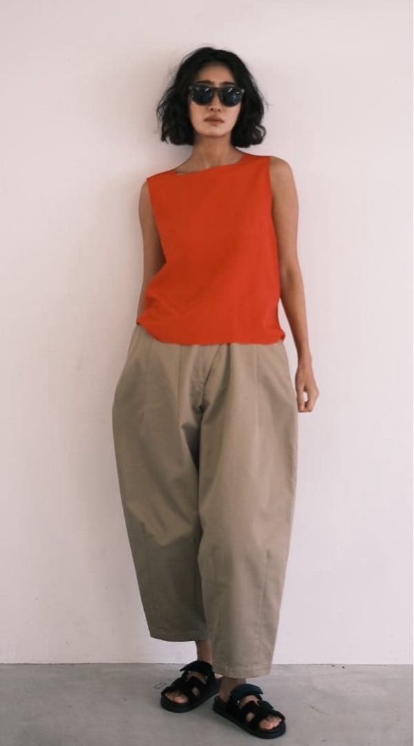 Nala ナラ cocoon chino チノパンMベージュ 美品 Nala cocoon chino pants ナラ コクーン チノパンツ ベージュ M