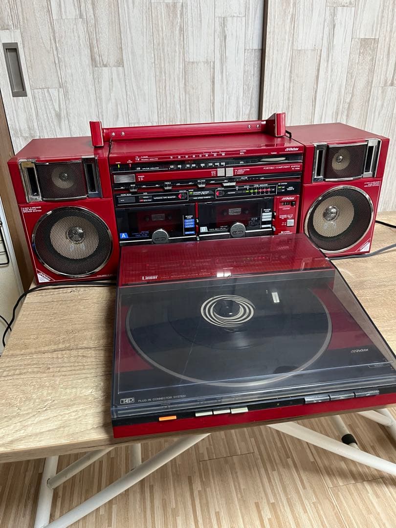 昭和レトロ！激レアレコードプレイヤー付きラジカセ PC-WB300 昭和レトロ！激レアレコードプレイヤー付きラジカセ PC-WB300 昭和