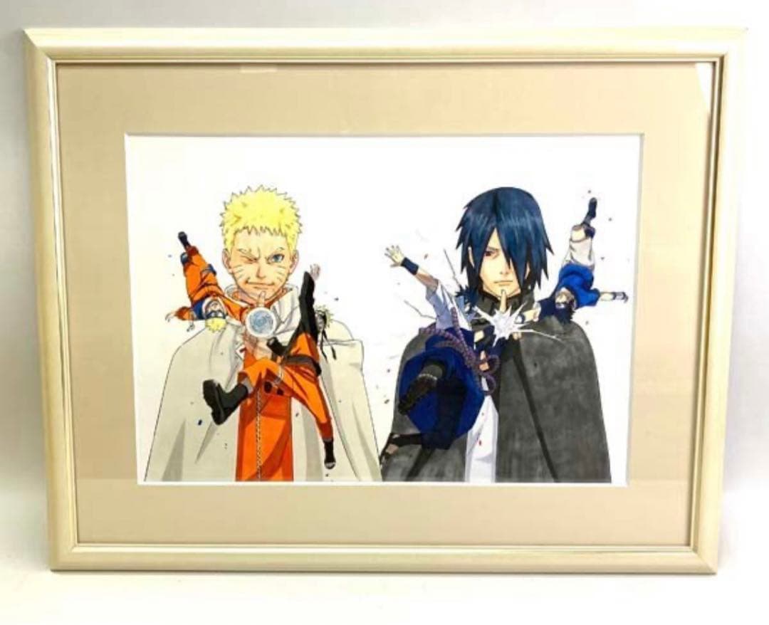 専用】NARUTO 高級複製原画 ナルト サスケ ナルト展 - メルカリ