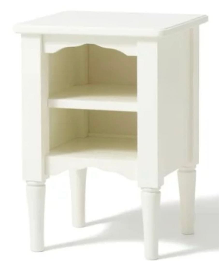 本日中値下げ　フランフラン　ミーオ　ナイトテーブル　ホワイト ミーオ ナイトテーブル ホワイト（W350×H500） | Francfranc（フラン