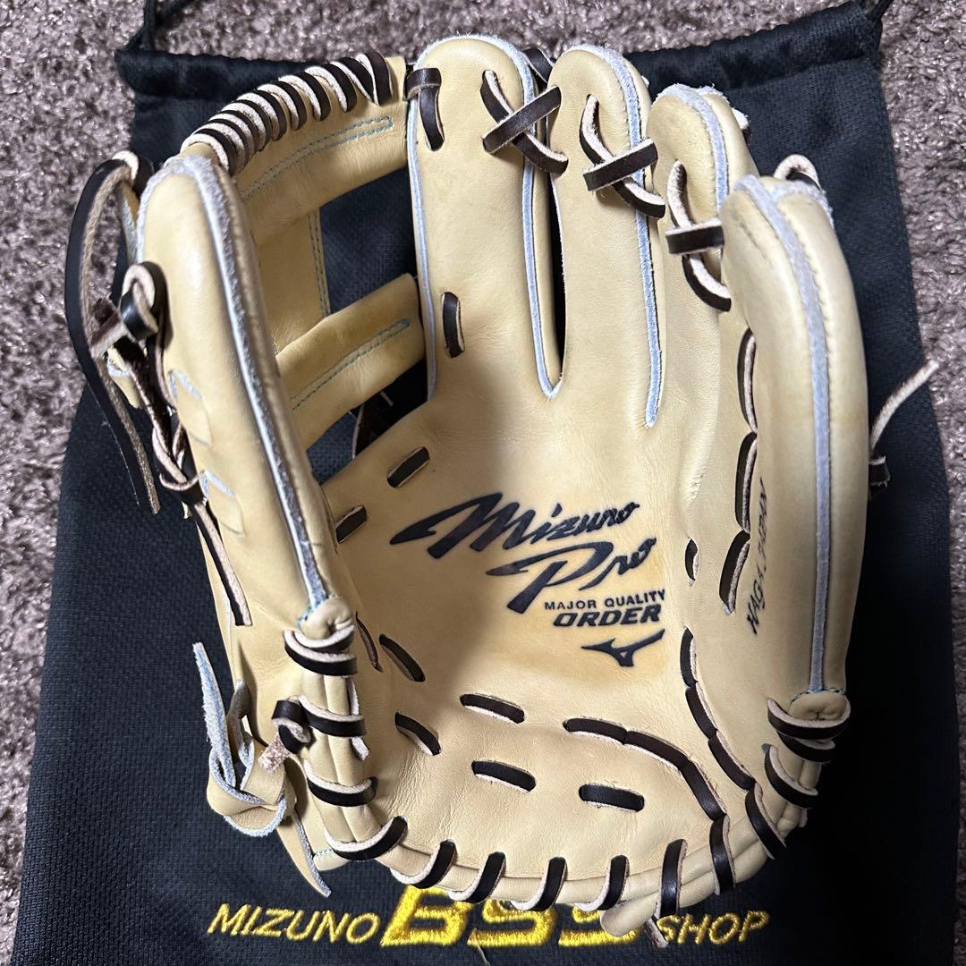 未使用品】ミズノプロ 坂本モデル ダイバーシティブルー 硬式グラブ