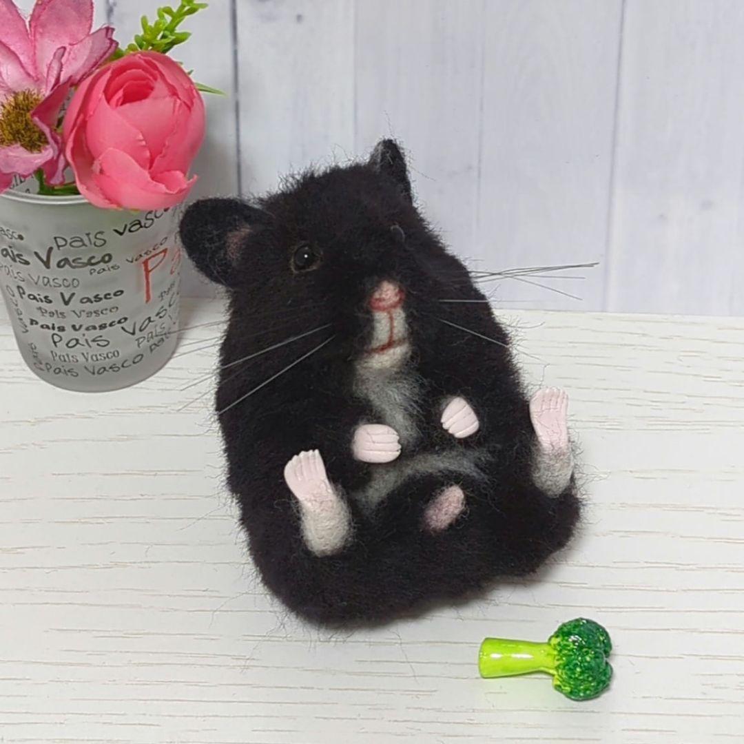 384 カエルちゃん様専用 ハムスター 羊毛フェルト