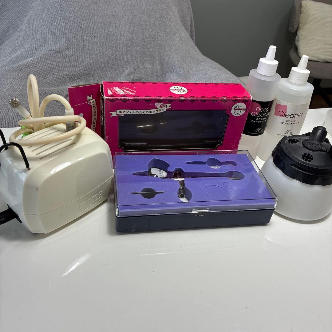 ネイルエアブラシセット　エアテックス エアテックス エアブラシセット ワークセット メテオ | ゆめ画材